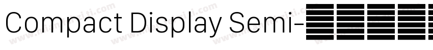 Compact Display Semi字体转换